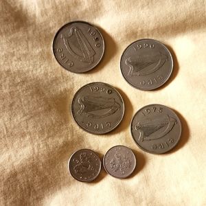 30+ year old British coins